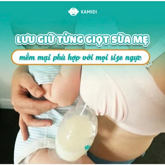 Cốc Hứng Sữa Kamidi Chất Liệu Silicone Cao Cấp