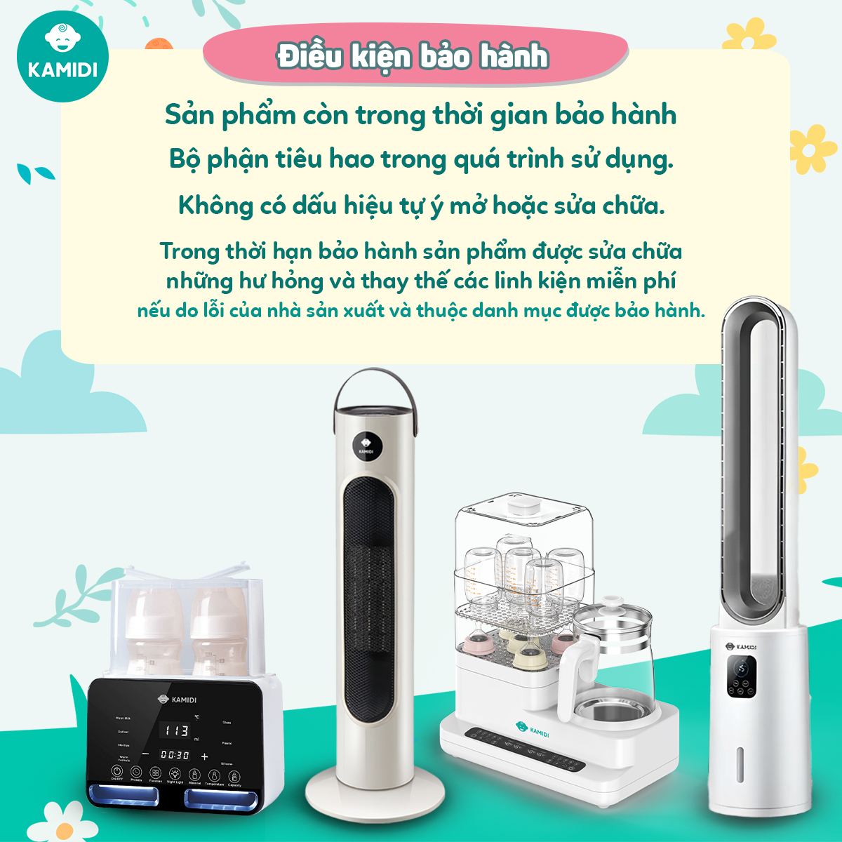 Máy Hâm Sữa Tiệt Trùng Bình Sữa Điện Đôi Kamidi Heat 1