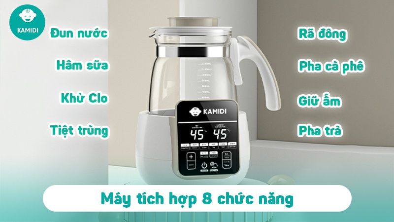 Máy Đun Nước Pha Sữa Kamidi Purity Đa Năng 