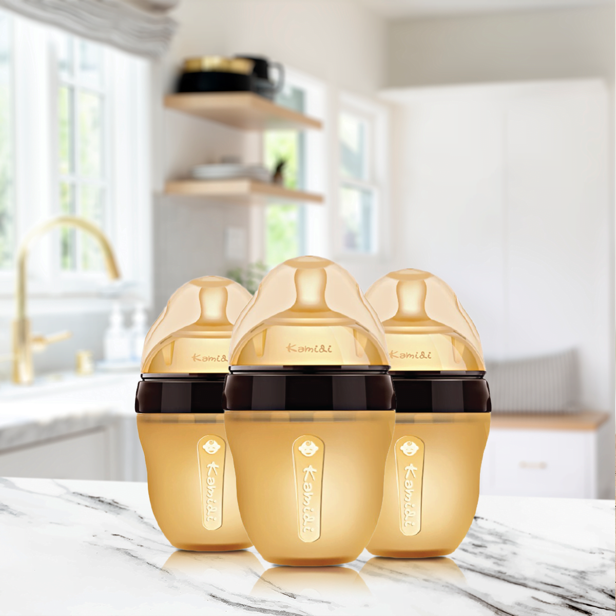 Bình Sữa Sơ Sinh Kamidi Baby Silicone 150ml