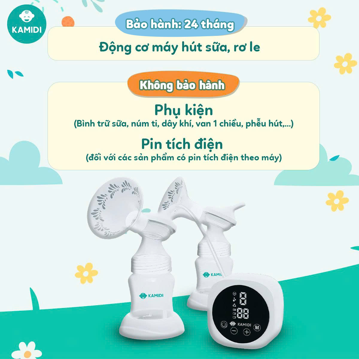 Máy hút sữa Silicone Kamidi Max Trắng
