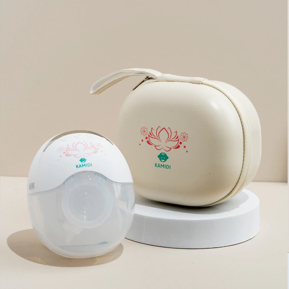 Cốp da máy hút sữa rảnh tay không dây hoa sen Kamidi Smart