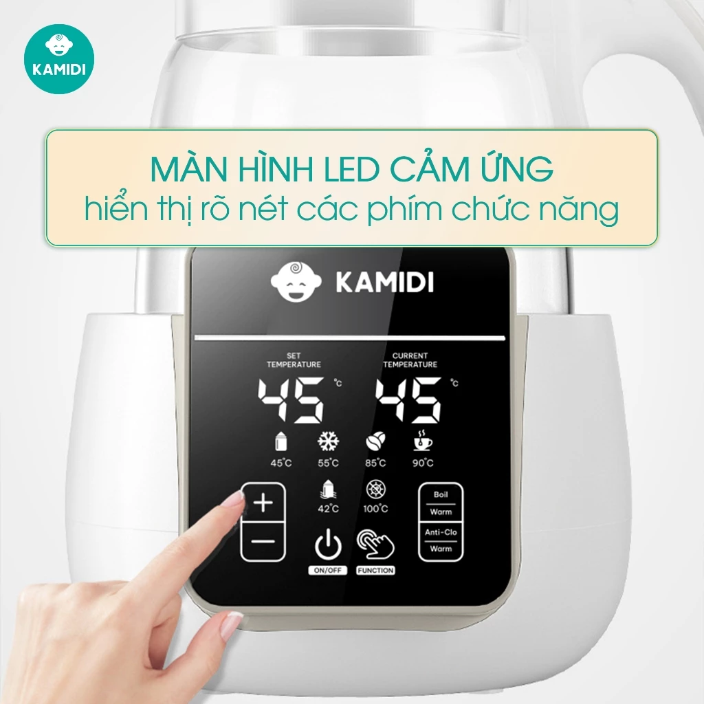 Máy Đun Nước Pha Sữa Kamidi Purity Đa Năng 