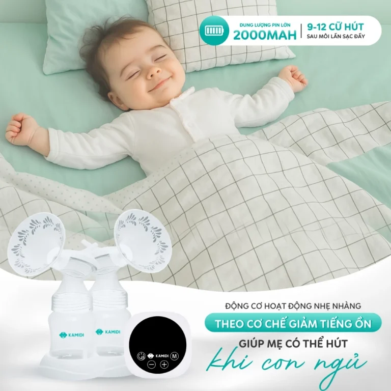 Máy hút sữa Silicone Kamidi Max Trắng