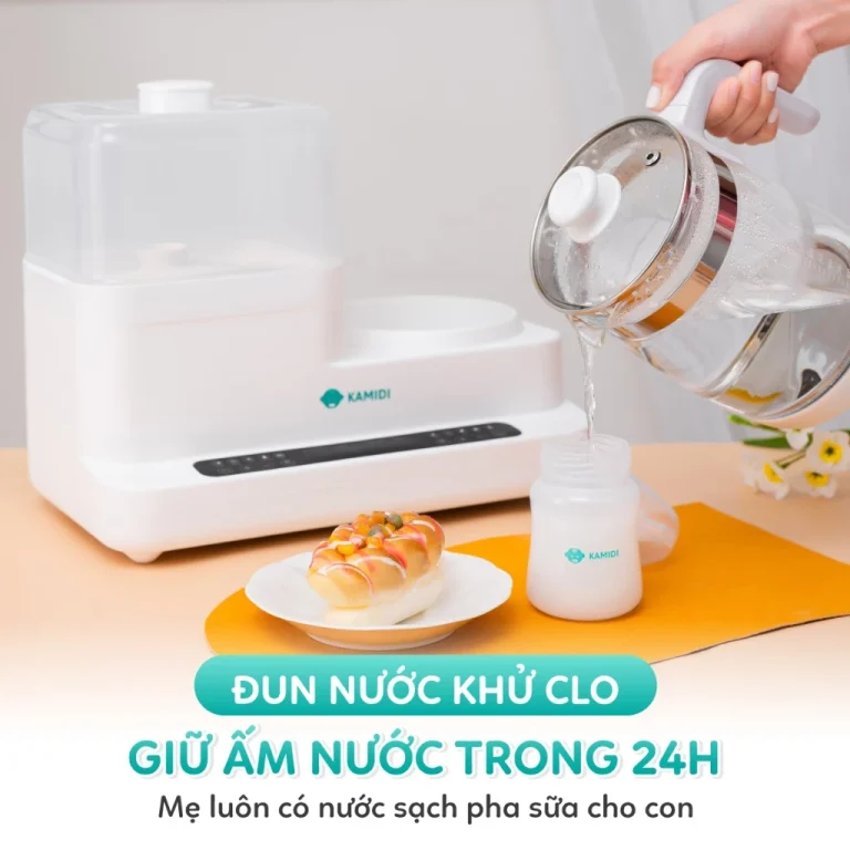 Máy đun nước hâm sữa tiệt trùng sấy khô đa năng Kamidi Speed 2